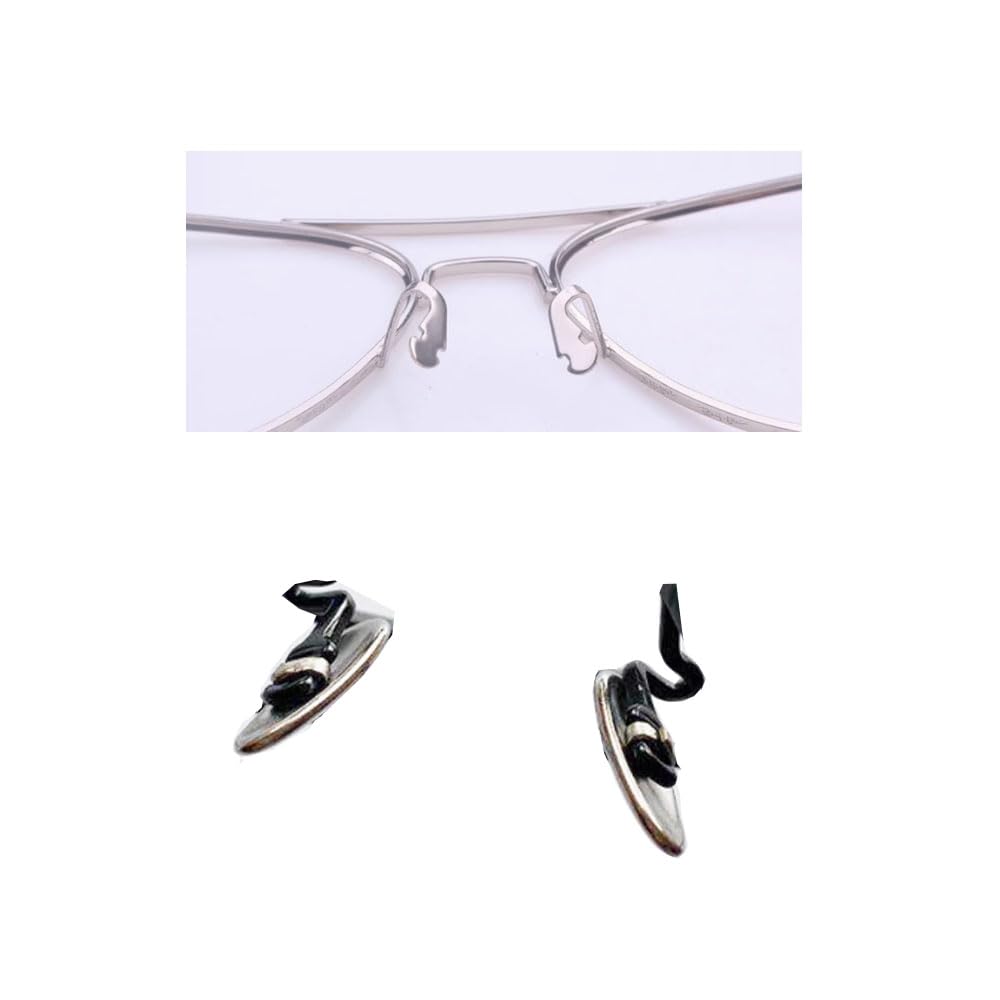 Close-up of titanium nose pad material for durability