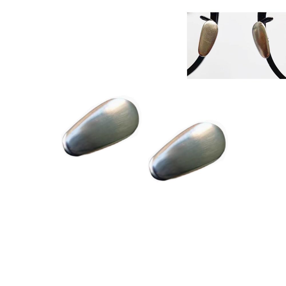 Nose pads shown with various glasses frames