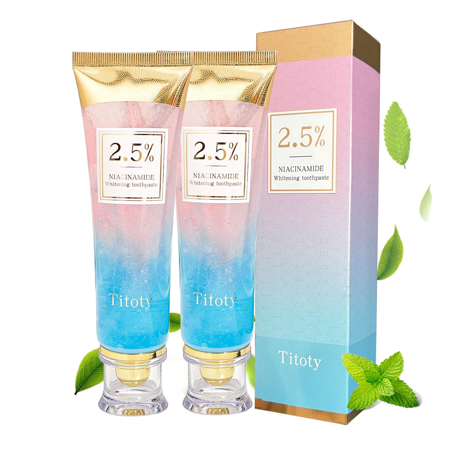 Packaging image for Titoty 2-piece Niacinamide Whitening Toothpaste