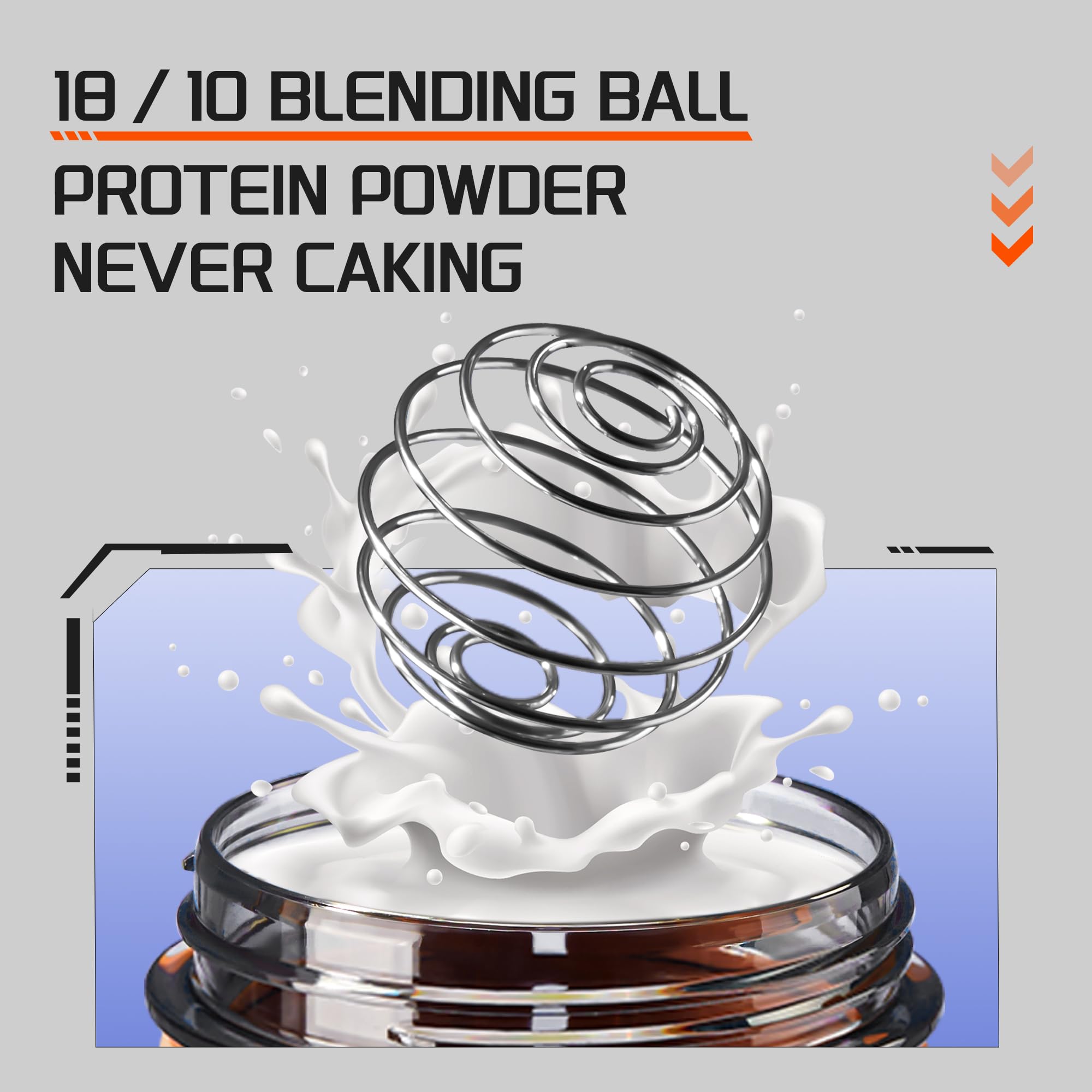 Leak-proof seal and one-touch lid on TKK shaker