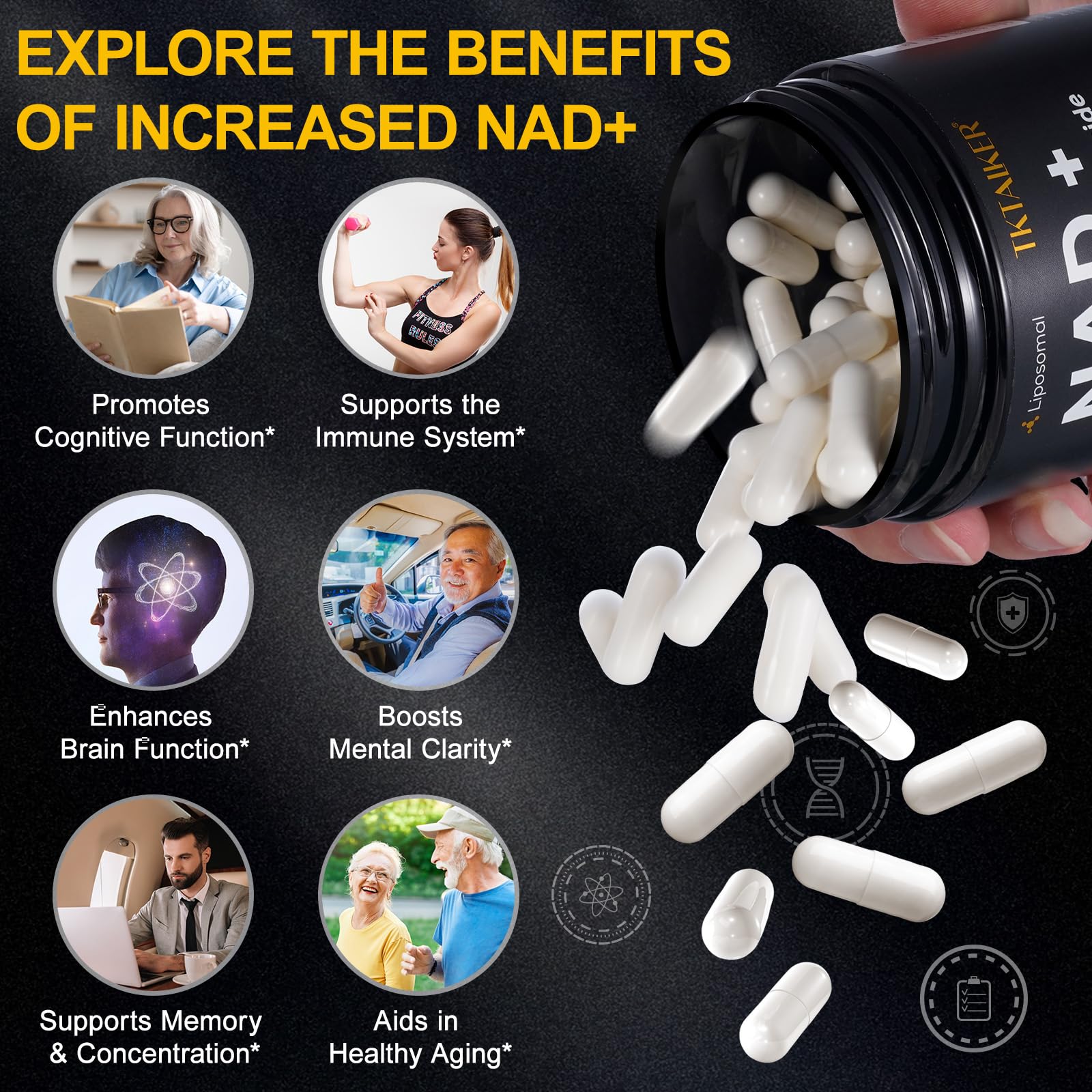 NAD support for mental focus