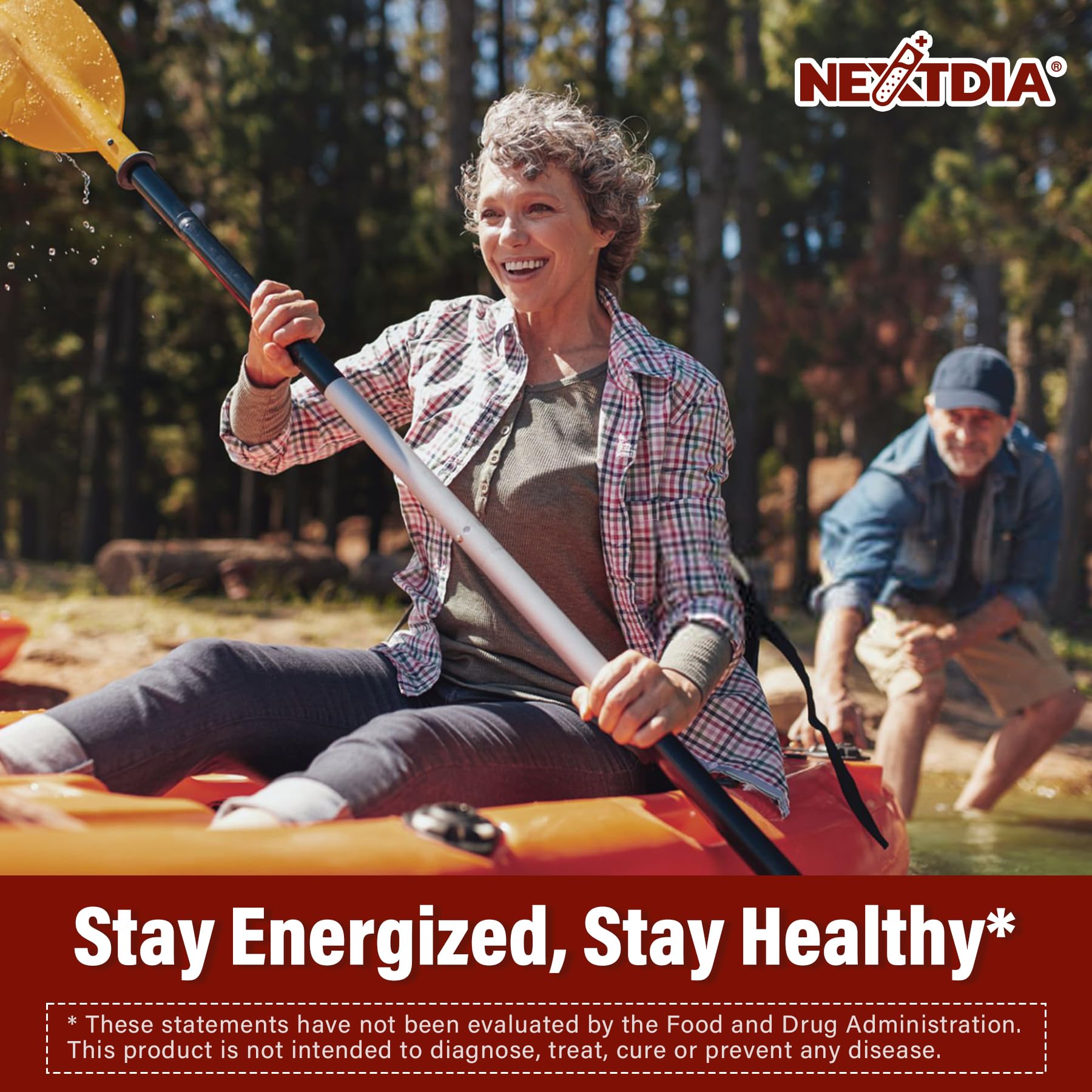 Concept image of energy and focus with gummies