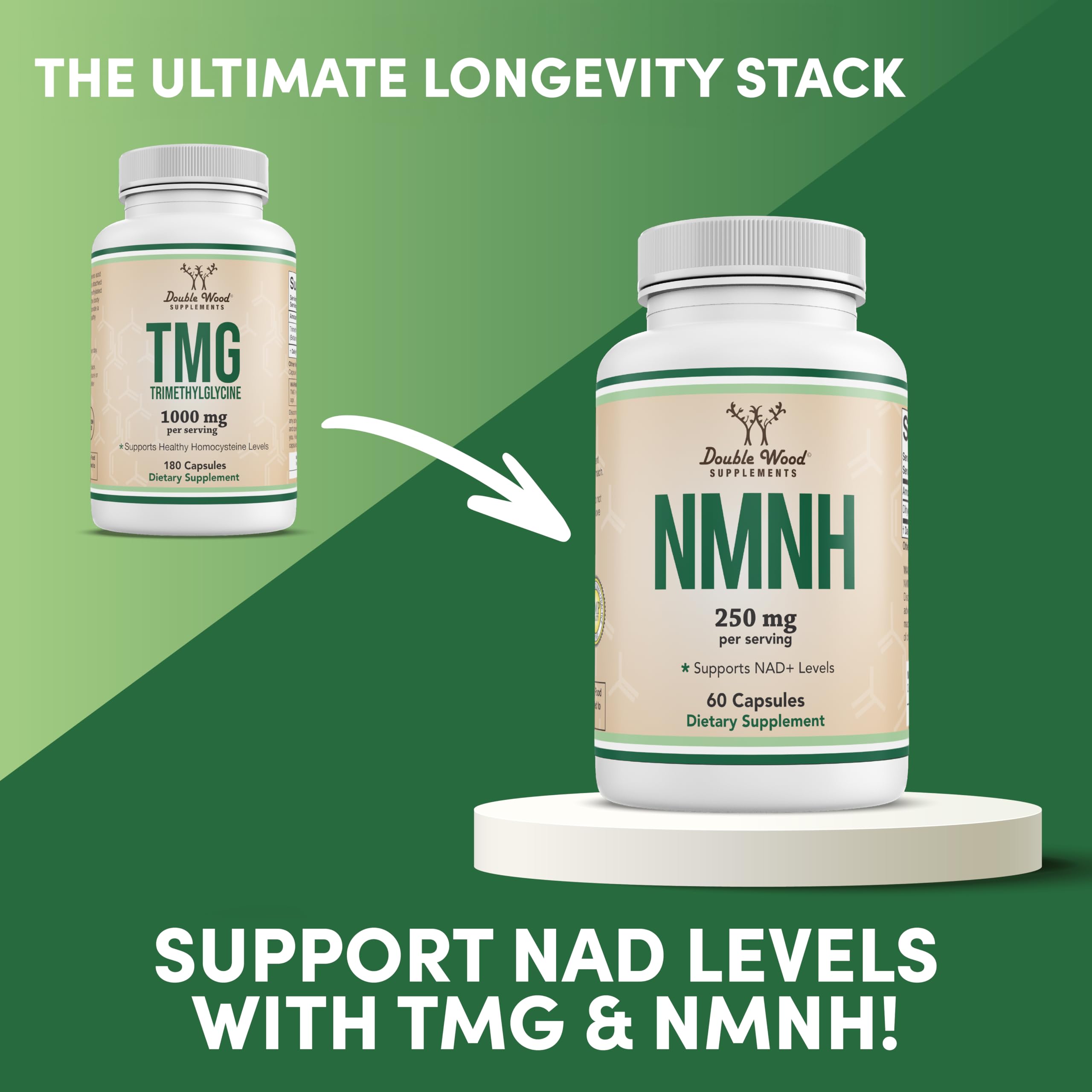 Non-GMO label on TMG bottle