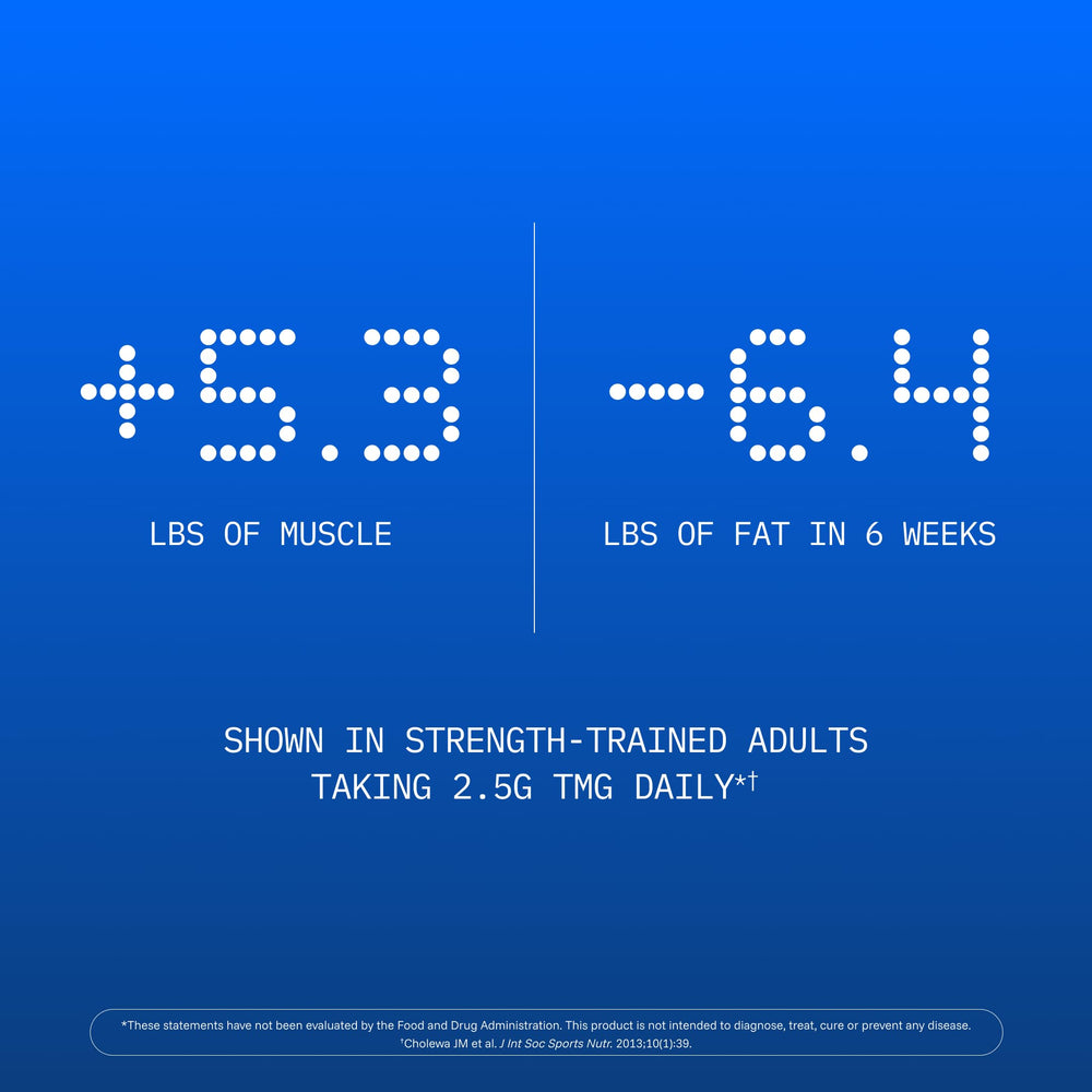 TMG supplement packaging label