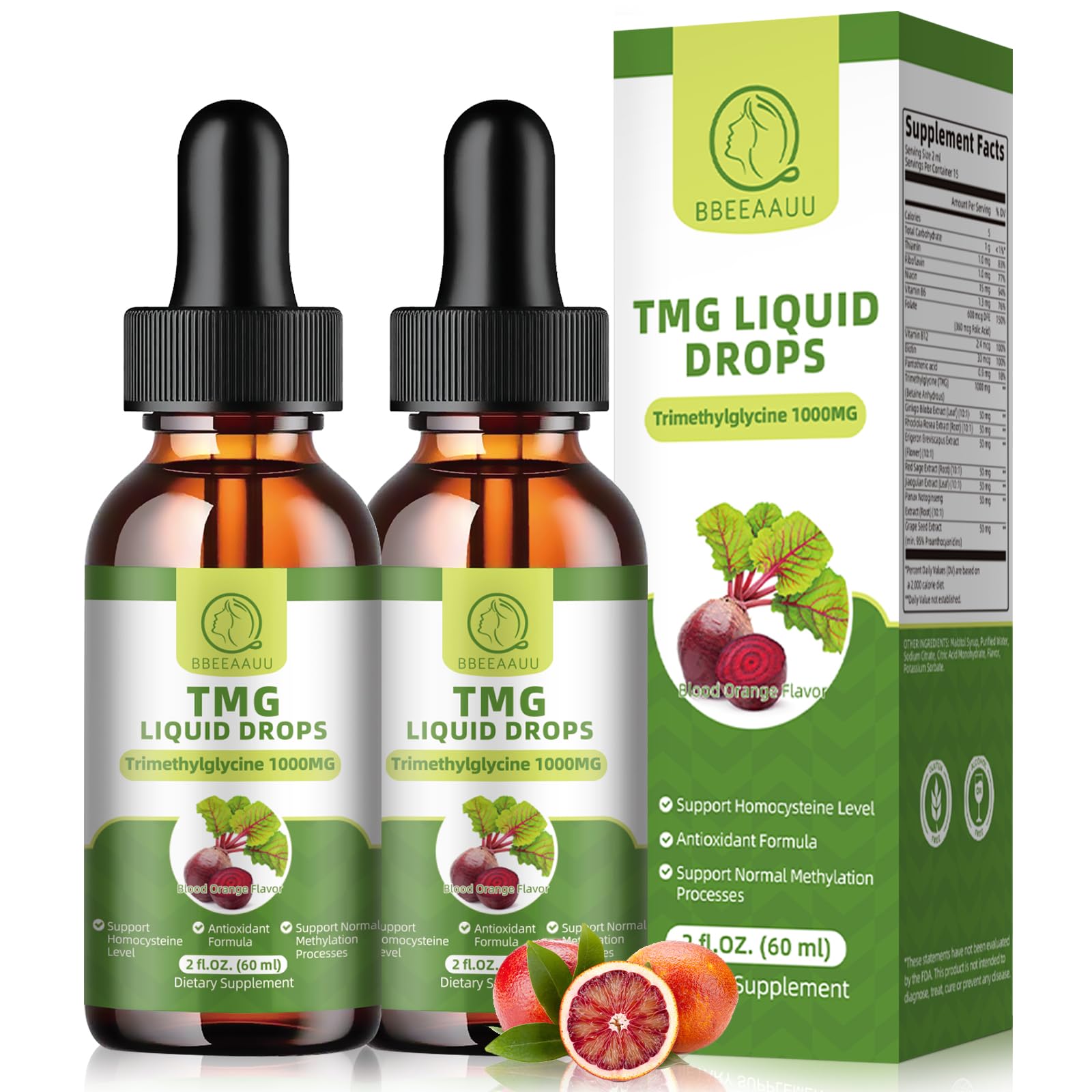 TMG Supplements 1000mg bottle