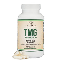 Double Wood TMG Trimethylglycine 1,000mg bottle, 180 capsules