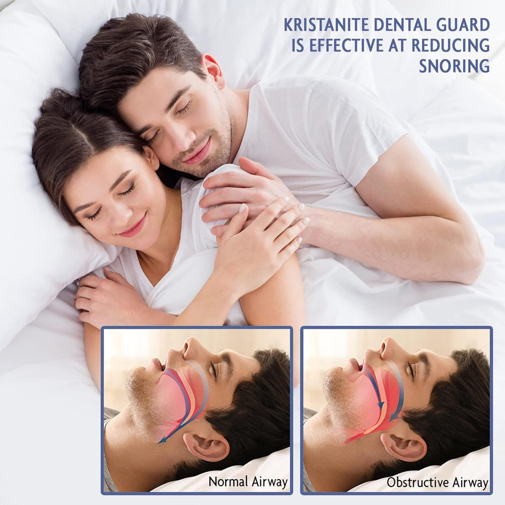Upper and lower jaw compatible mouth guard for TMJ and bruxism relief