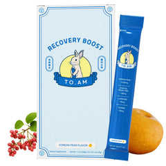 TO. AM Recovery Boost Jelly Sticks package and branding