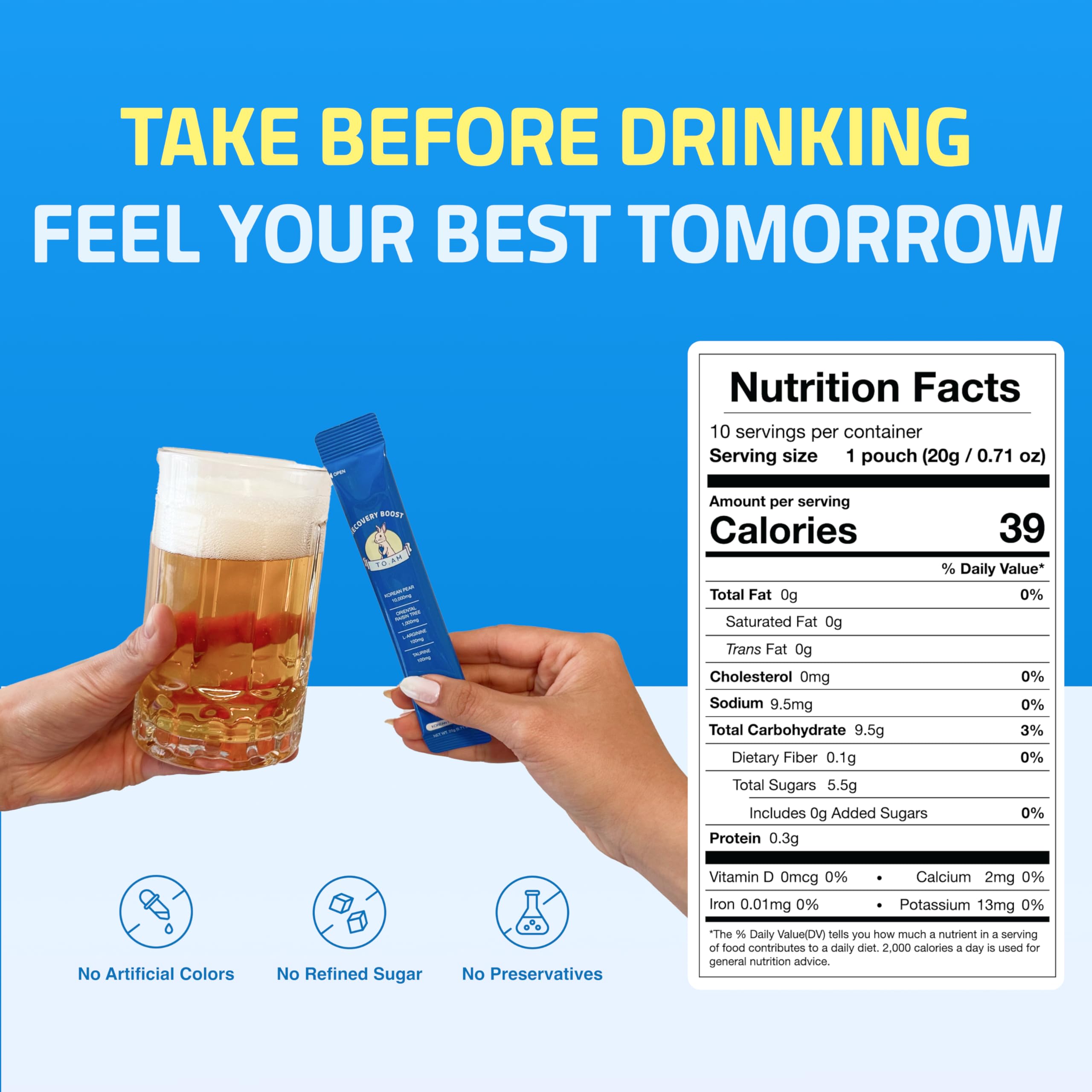 Portable weekend wellness product for social events