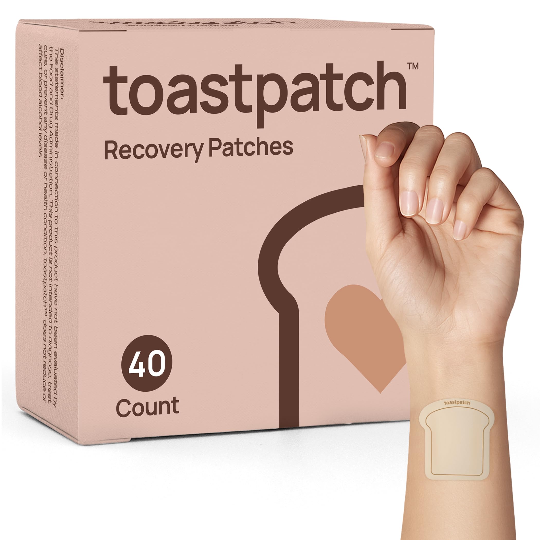 Toastpatch Recovery Patch tin opened with eight toast-shaped patches