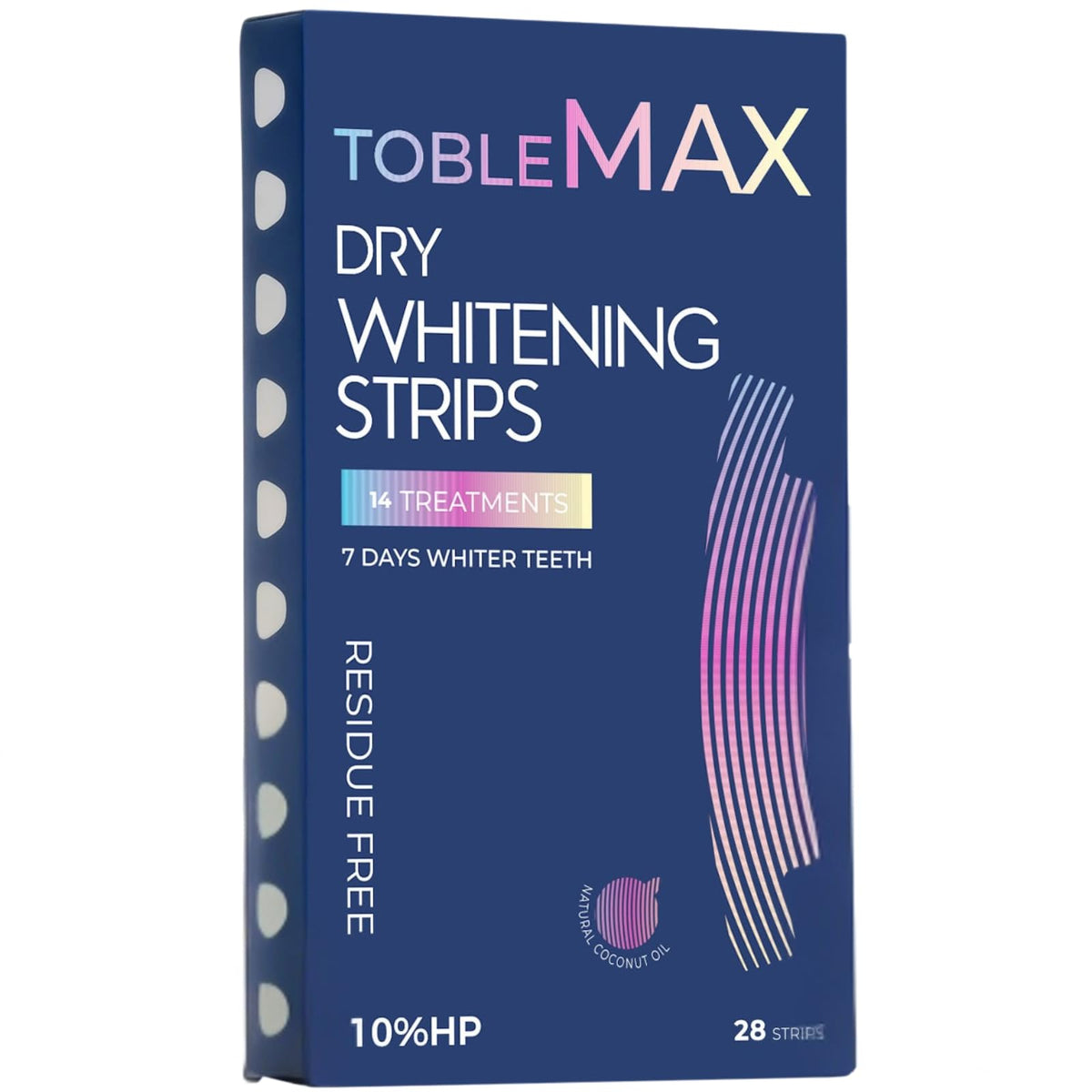Box packaging of TobleMAX Teeth Whitening Strips