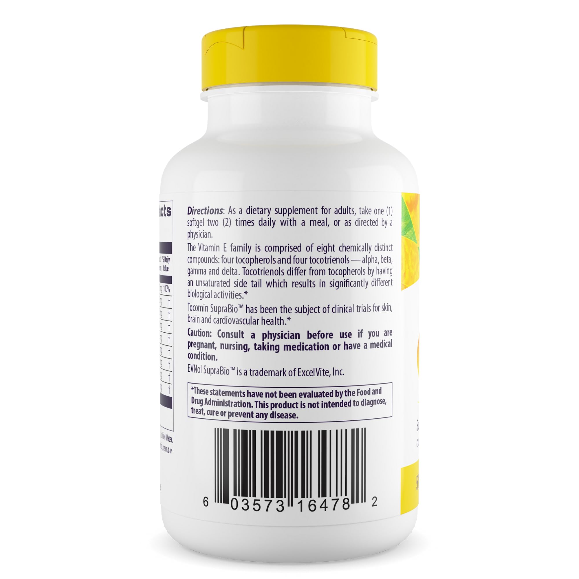 Vitamin E complex full-spectrum including tocopherols and tocotrienols