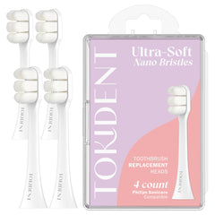 Tokident replacement brush head for Philips Sonicare – Ultra-soft nano bristles
