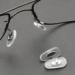 Plug-in anti-slip silicone replacement nose pads for Ray-Ban RB models - side angle