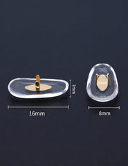 Soft silicone replacement nose pads for Ray-Ban Clubmaster sunglasses