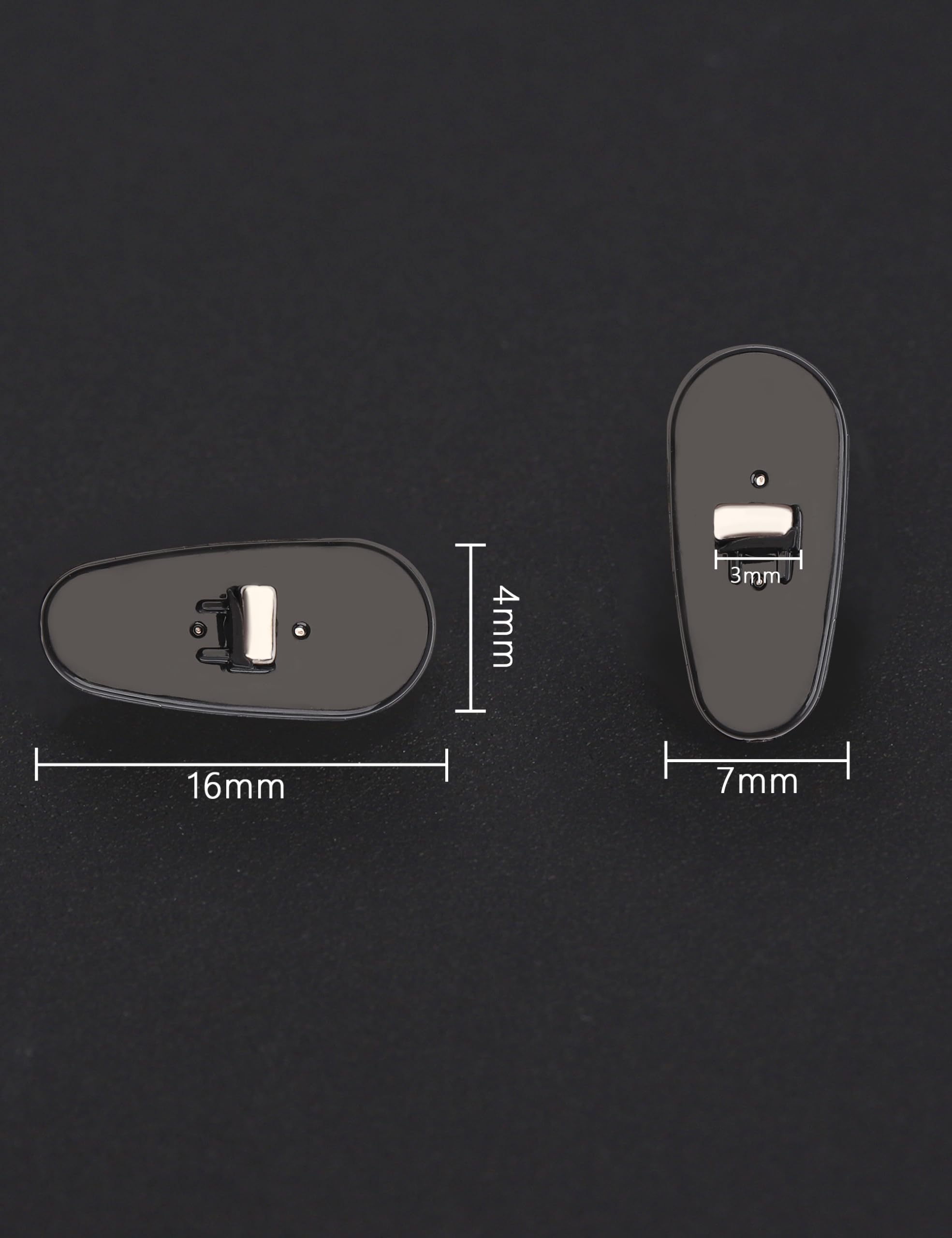 Anti-slip surface on replacement nose pads