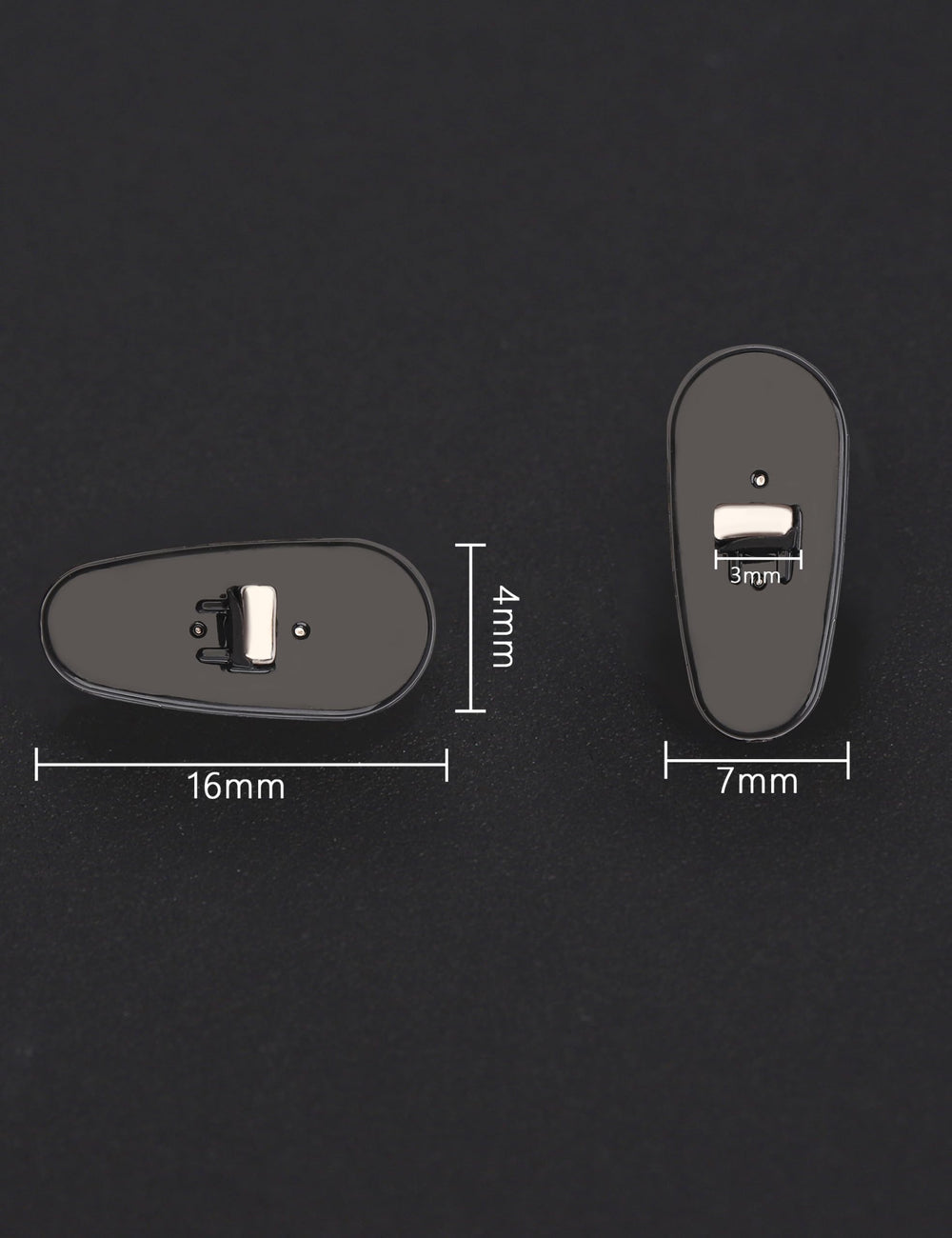 Anti-slip surface on replacement nose pads