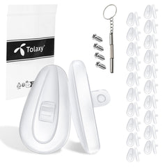 Tolaxy soft silicone nose pads compatible with Oakley Conductor 6/8 and other frames
