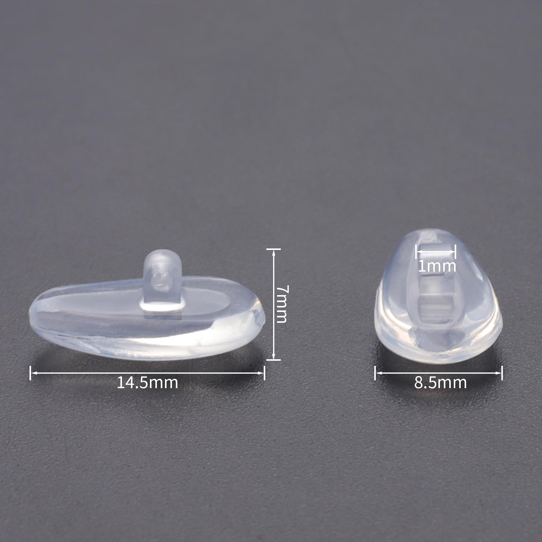 Packaging includes 20 pairs of screw-in nose pads with tiny screws