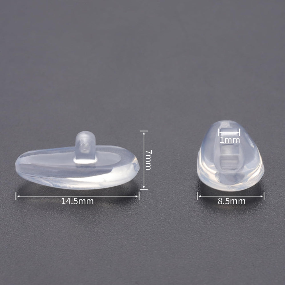 Packaging includes 20 pairs of screw-in nose pads with tiny screws