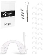 Tolaxy screw-in eyeglass nose pads front view