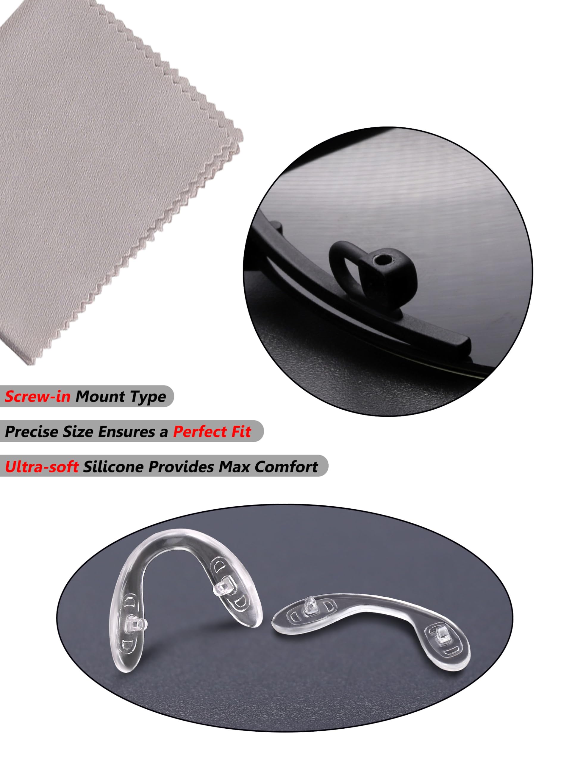 Screw-in mount type compatible with eyeglass frames