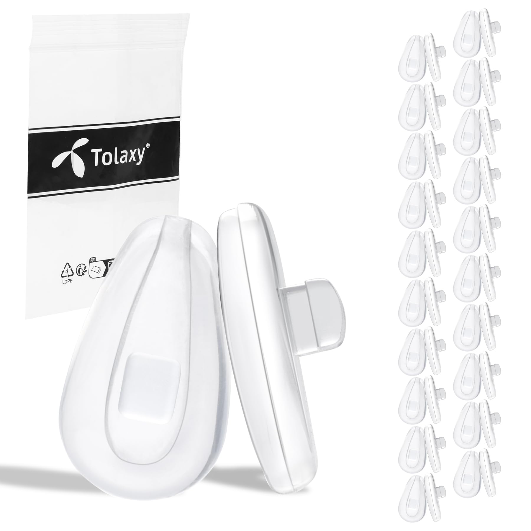 Tolaxy soft silicone nose pads compatible with Oakley Socket 5.0 OX3217 and Socket 5.5 OX3218
