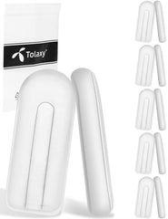 Tolaxy 12mm clear rectangle plug-in eyeglass nose pads close-up