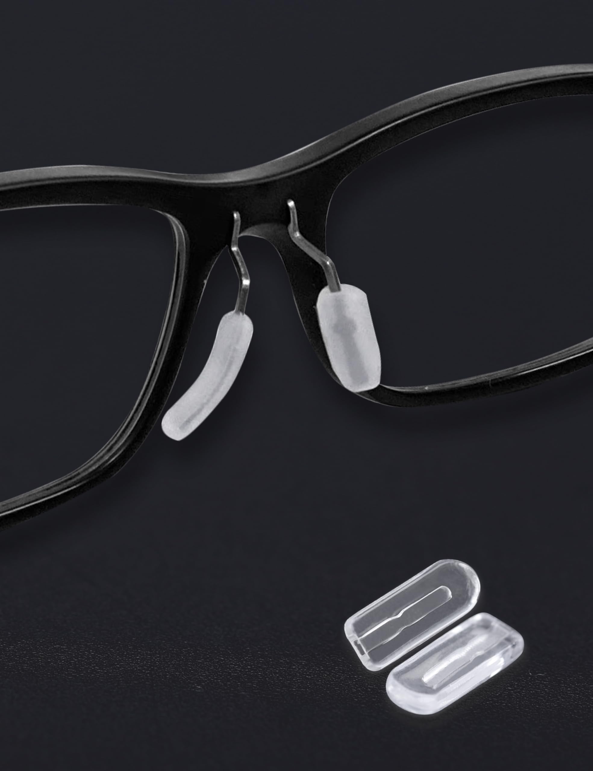 Five pairs plug-in nose pads included