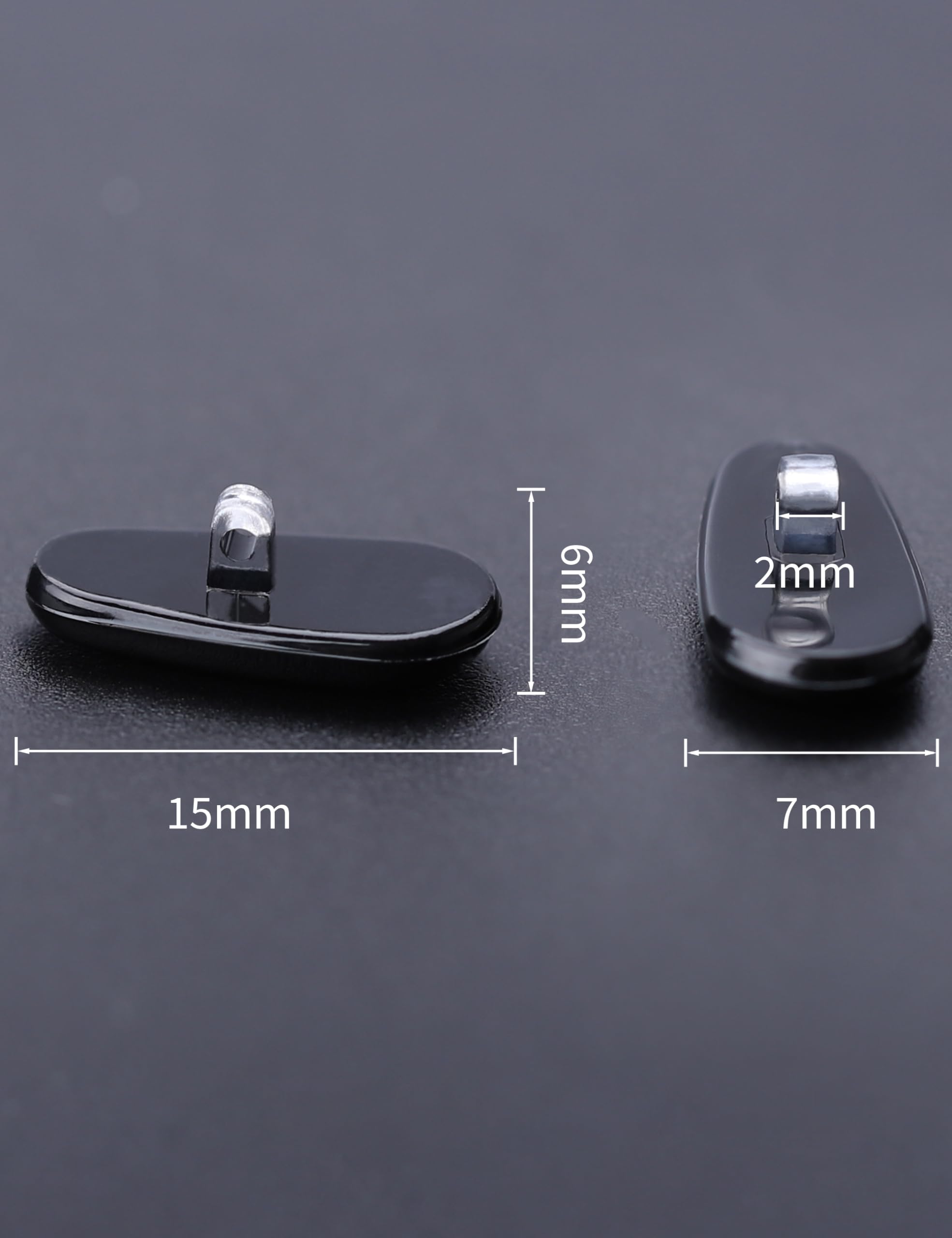 Soft silicone material detail of Tolaxy nose pads