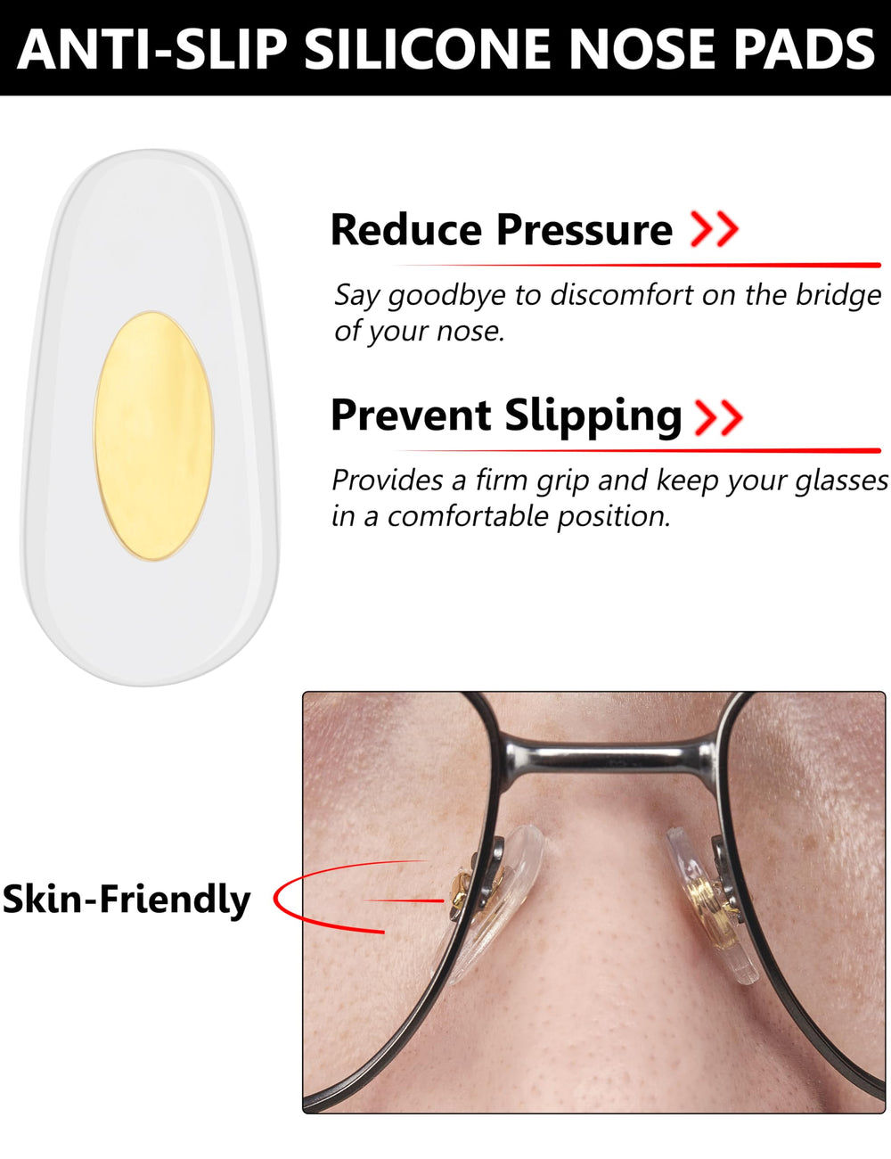 Tolaxy 20-pair nose pads packaging image