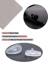 Package includes tiny screws and micro screwdriver for screw-in installation