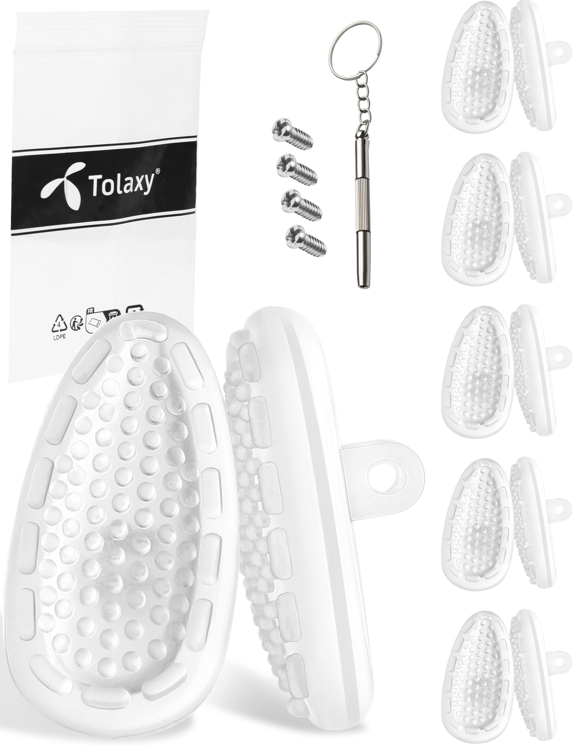 Tolaxy soft silicone nose pieces for Oakley Conductor sunglasses