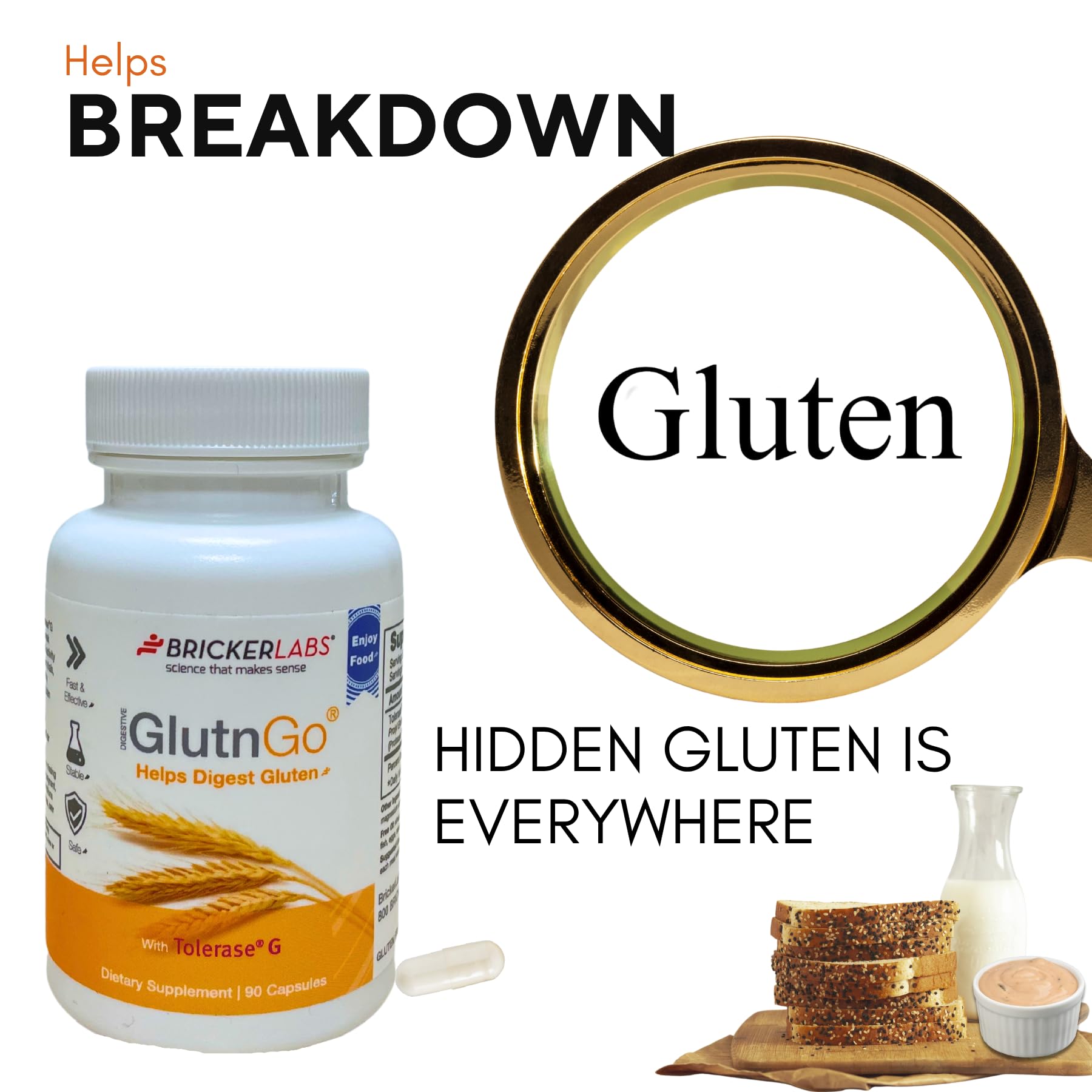 Tolerase G 100 mg enzyme illustration