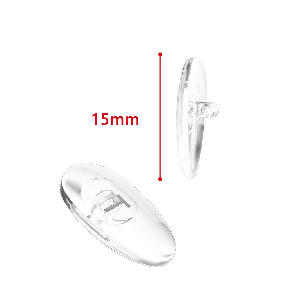 Close-up of 15mm nose pad size for Tom Ford glasses
