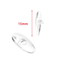Close-up of 15mm nose pad size for Tom Ford glasses