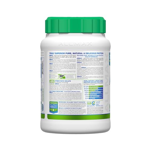 Tombow ALLMAX ISONATURAL vanilla protein scoop ready to mix for workouts
