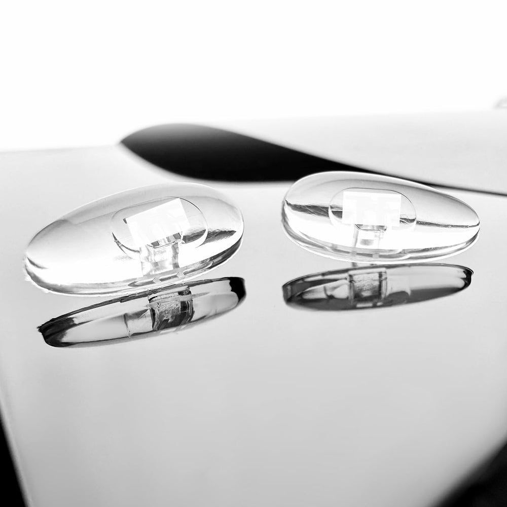 Nose pads installed on Tom Ford sunglasses - push-in style