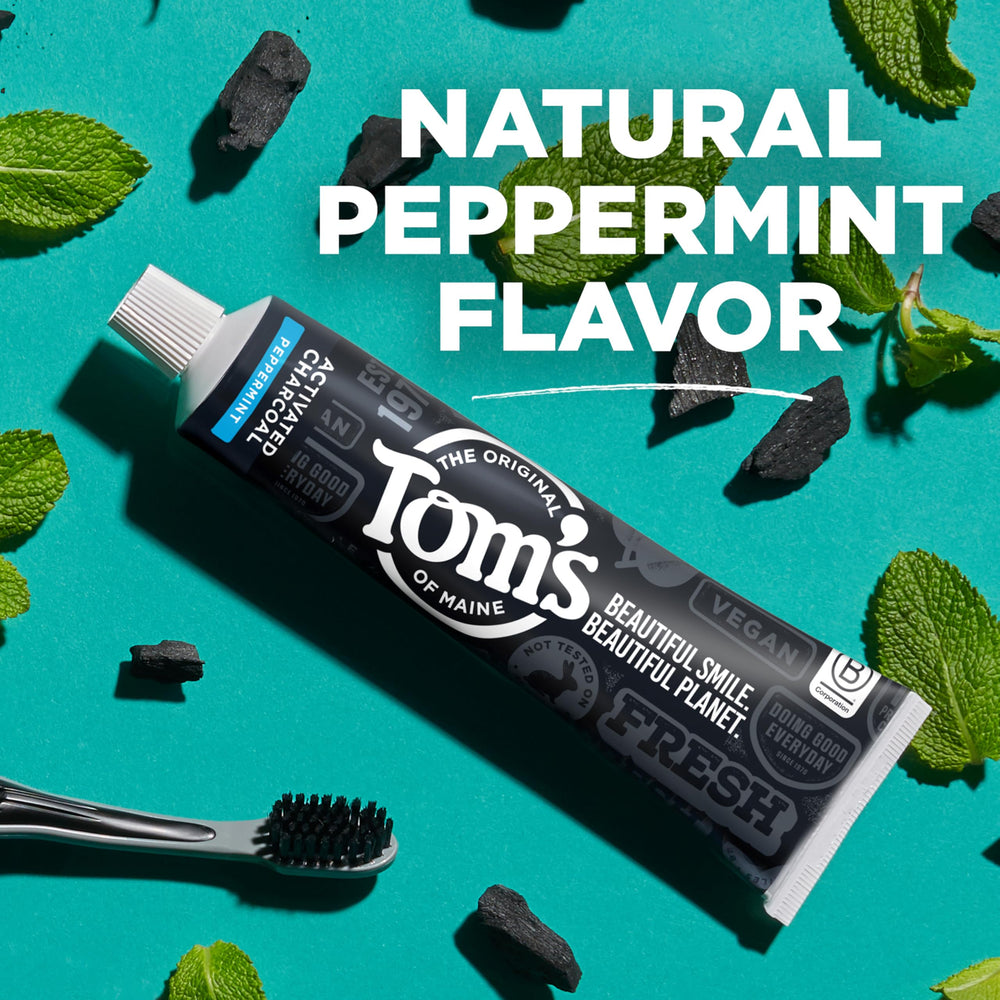 Peppermint flavor toothpaste from Tom's of Maine for fresh breath