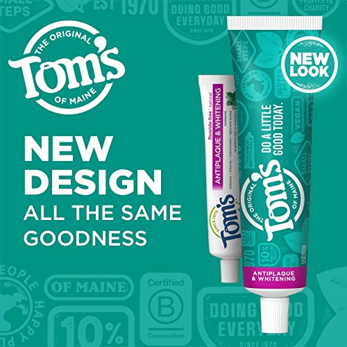 Close-up of toothpaste label showing fluoride-free and whitening features