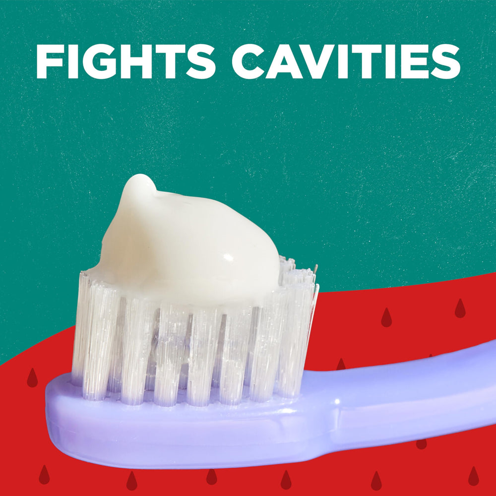 Silly Strawberry flavor label on Tom's of Maine Kids toothpaste