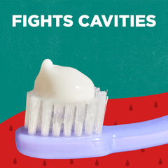 Silly Strawberry flavor label on Tom's of Maine Kids toothpaste