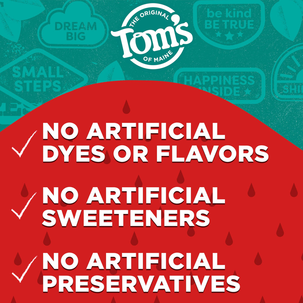 Natural ingredients and no artificial preservatives in toothpaste