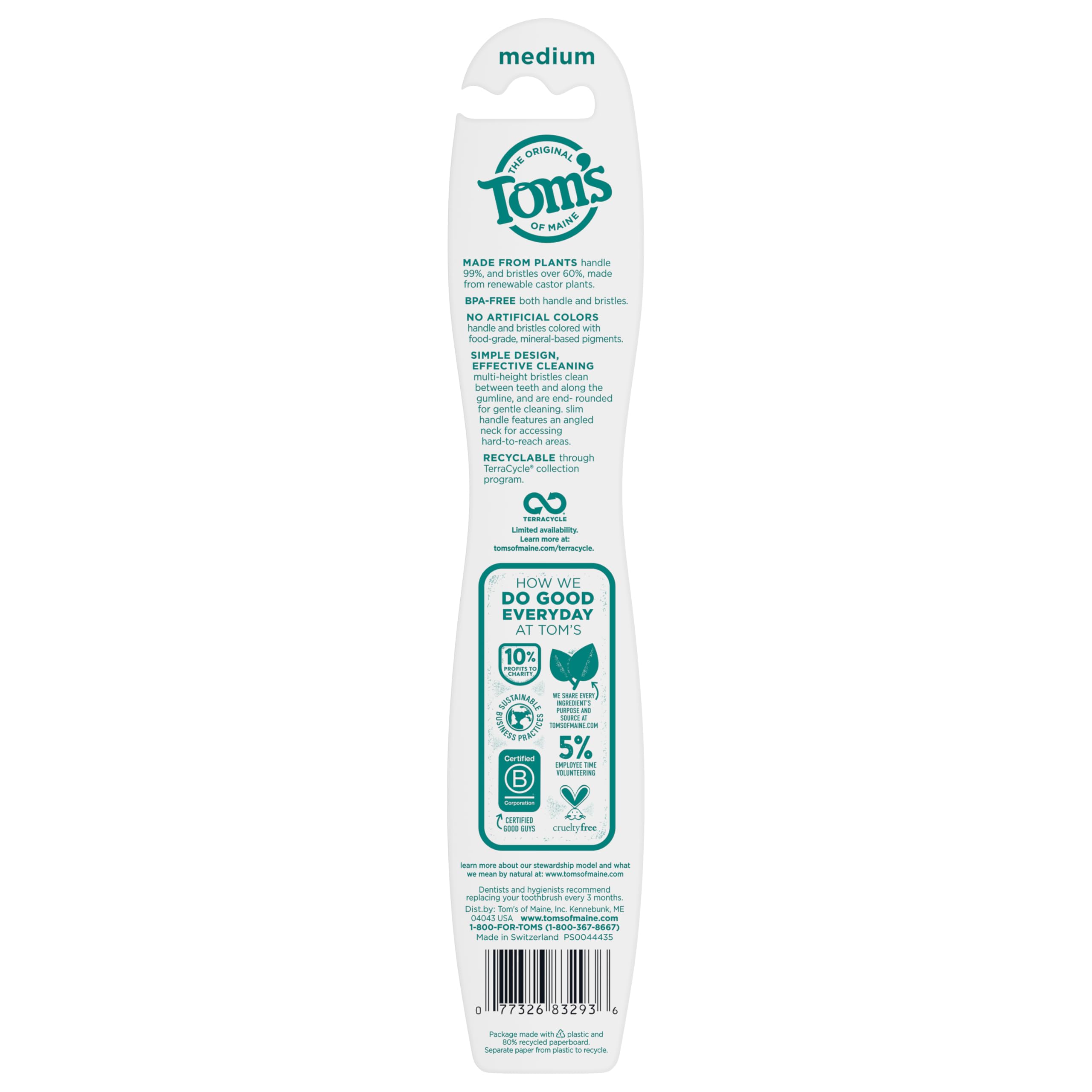 Angled neck design with multi-height bristles for thorough cleaning