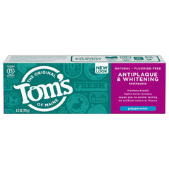 Recyclable toothpaste tube with blue recycling flag icon