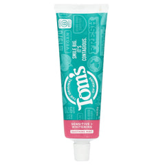 Tom's of Maine Sensitive + Whitening Fluoride-Free Toothpaste Mint 4oz – front view