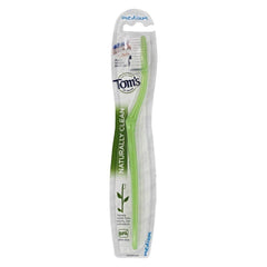 Tom's of Maine Naturally Clean Toothbrush, Medium size, Pack of 4