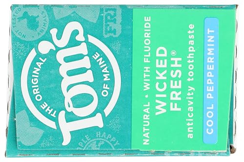Recycling symbol on Tom's of Maine toothpaste tube