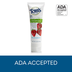 ADA Accepted badge on Tom's of Maine Kids Toothpaste packaging