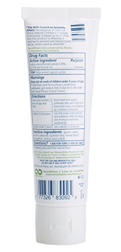 Tom's of Maine Kids Toothpaste Silly Strawberry packaging showing 3 tubes